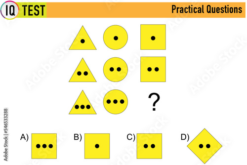 Visual intelligence questions IQ TEST, visual intelligence questions. Find the missing, Find the missing piece