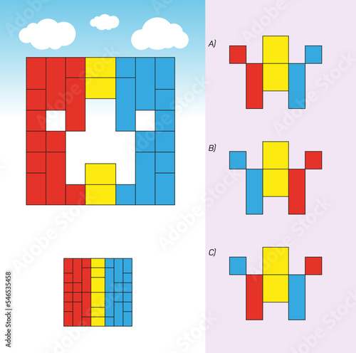 Visual intelligence questions IQ TEST, visual intelligence questions. Find the missing, Find the missing piece