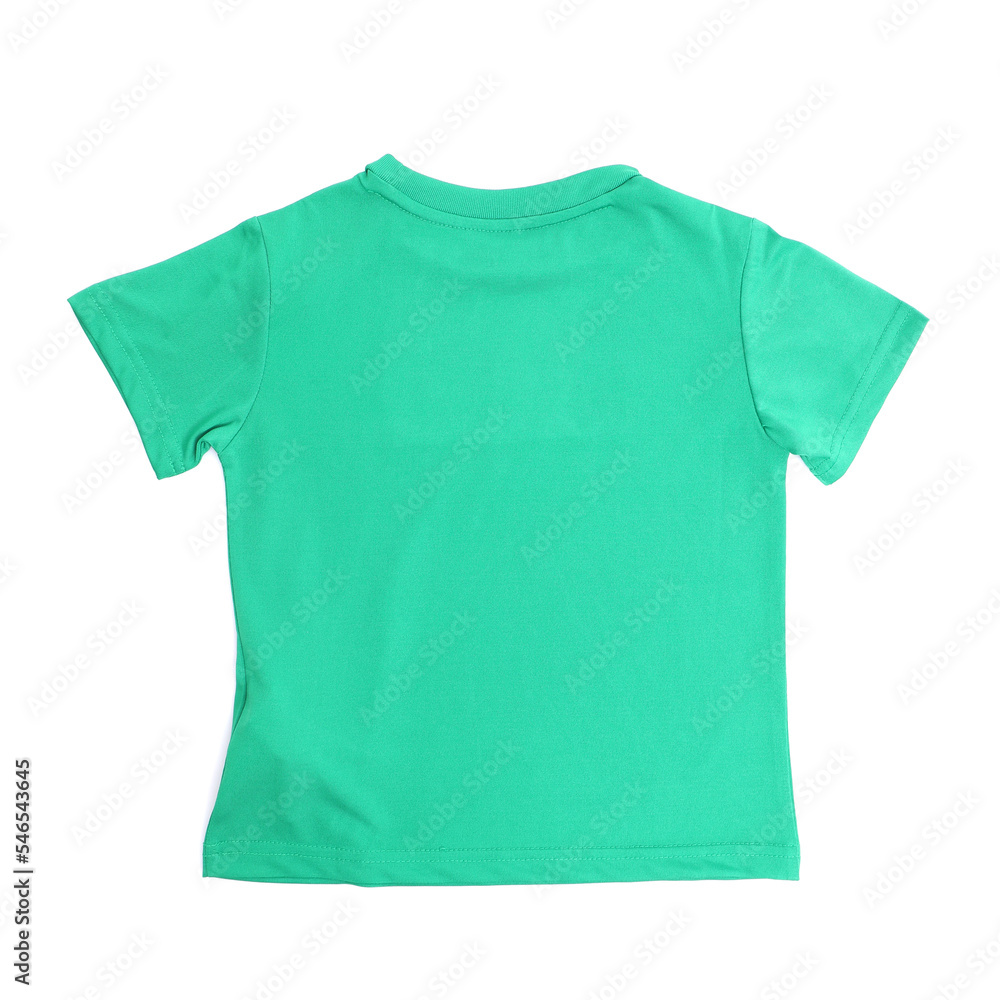 Isolated black t-shirt back view Isolated black t-shirt back view