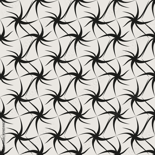 Essential monochrome geometric seamless vector pattern. Neutral geometry multi-use repeating pattern tile for packaging and backgrounds. 