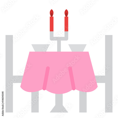 dinner romantic dating valentine icon
