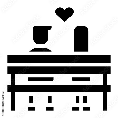 couple dating bench flirt icon