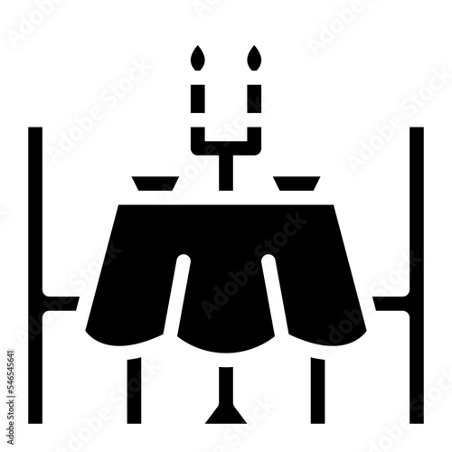 dinner romantic dating valentine icon