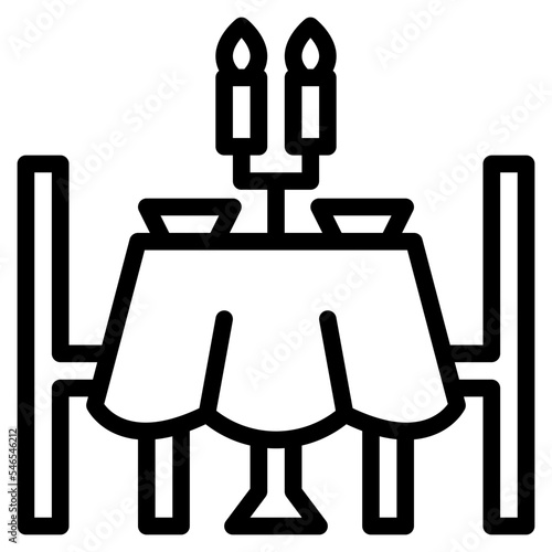 dinner romantic dating valentine icon