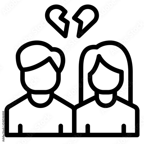 break up relationship broken heart hurt icon