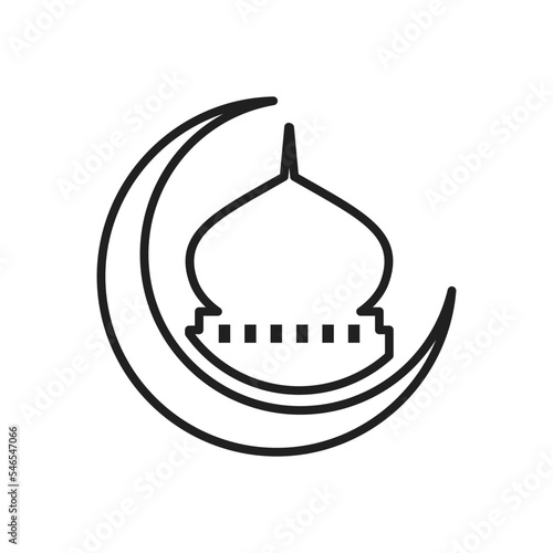 mosque icon vector design illustration