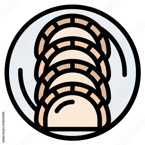 vareniki appetizer vegetarian food icon