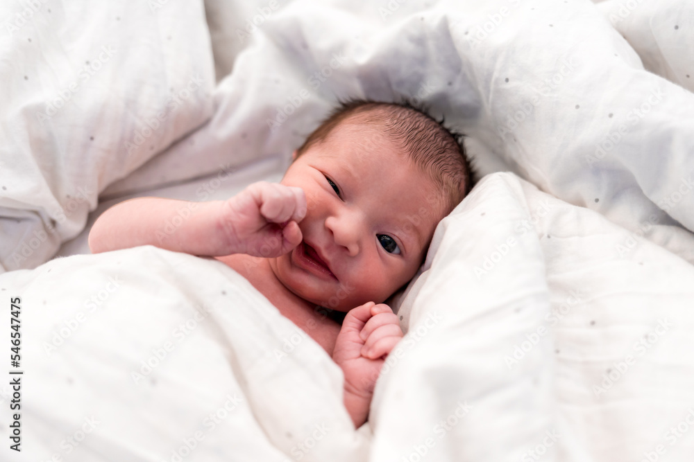 Newborn baby funny face expression Newborn baby funny face expression