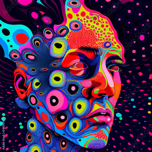 abstract surreal portrait
