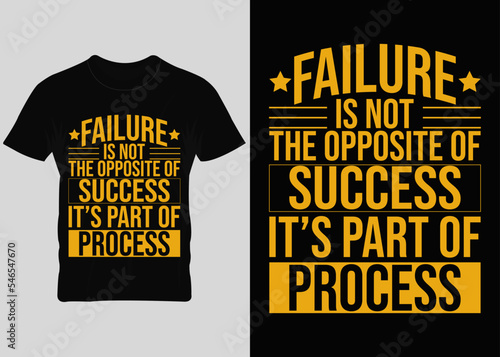 failure is not the opposite of success motivational typography 
