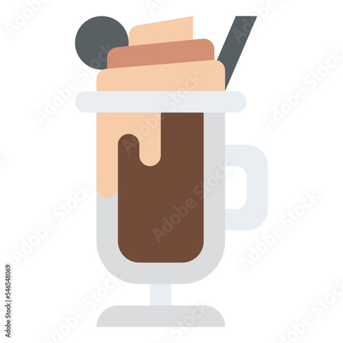 chocolate frappe sweet hot drink icon