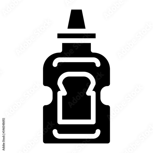 mustard sauce bottle fast food icon