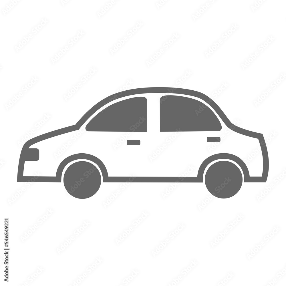 Fototapeta premium Car icon from side