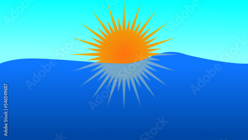 Summer sun background