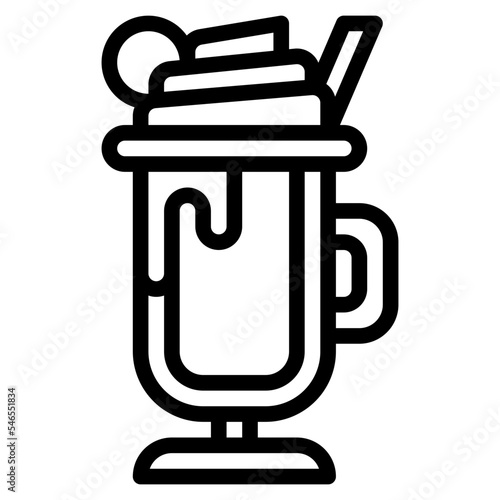 chocolate frappe sweet hot drink icon