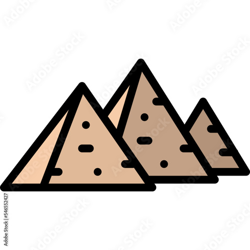 great pyramid giza egypt icon