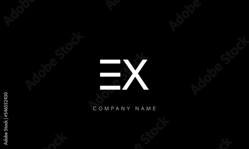 EX, XE Abstract Letters Logo Monogram