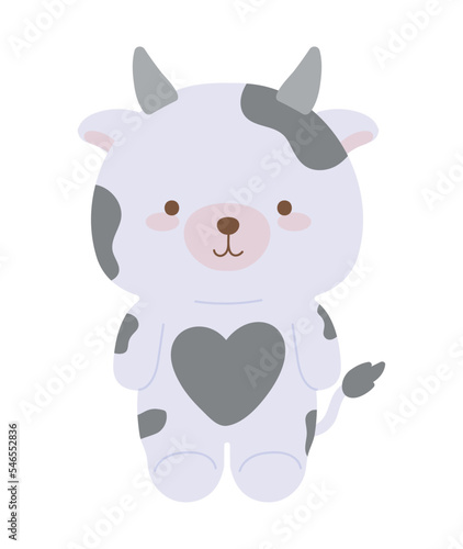 cow kawaii animal