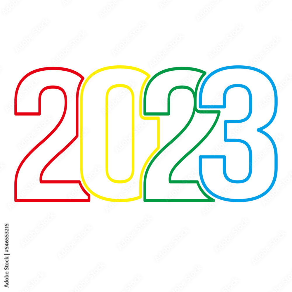 Colorful 2023 Happy New Year Colorful 2023 Happy New Year