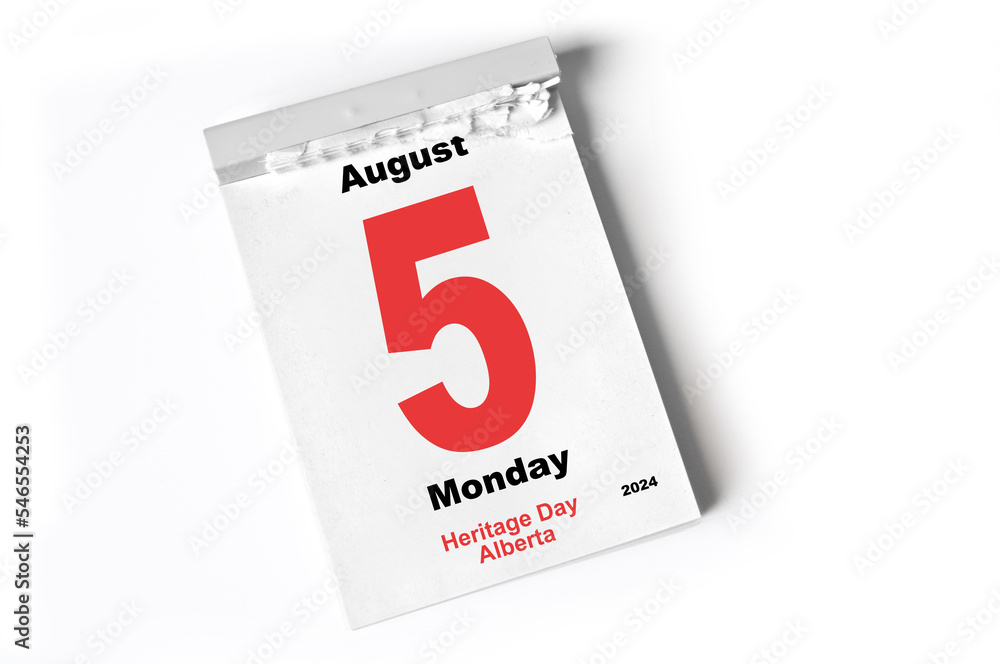5 August 2025 Heritage Day Alberta Stock Photo Adobe Stock