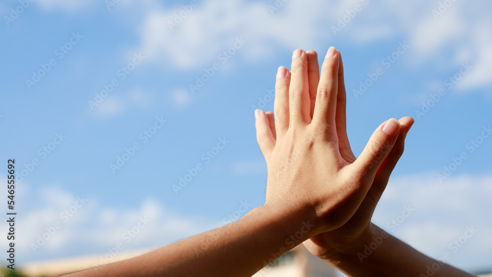 Team work together showing team strength, hands of multiracial people gathered volunteers Teamwork concept for business team success together. Team work together showing team strength, hands of multiracial people gathered volunteers Teamwork concept for business team success together.