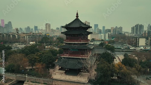 Wallpaper Mural Urban buildings aerial view of Nanjing Torontodigital.ca