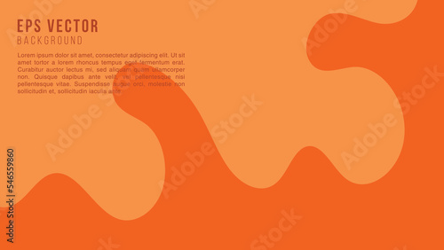 Orange Liquid background EPS Vector Editable