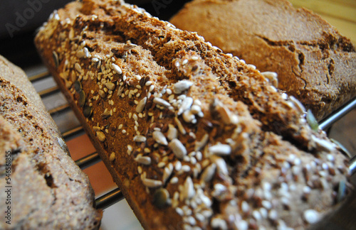 homemade healthy wholegrain loaf of bread