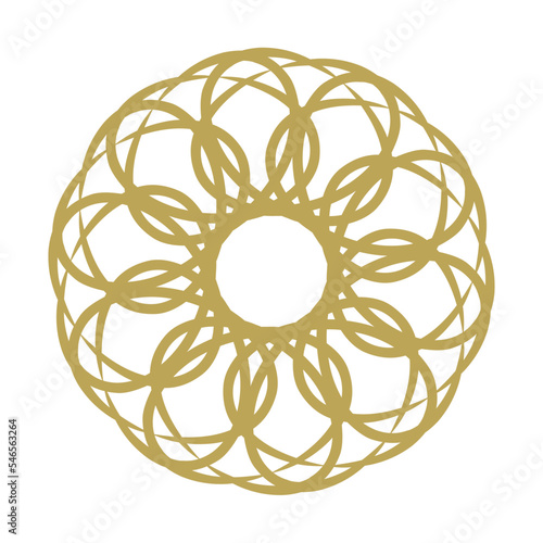 Openwork dial with arrows on white background. Templates for laser cutting, wood carving, paper cutting and printing. Vector illustration.