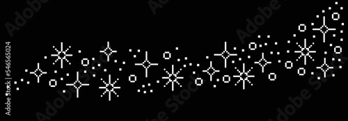 Pixel glitter material. vector set.