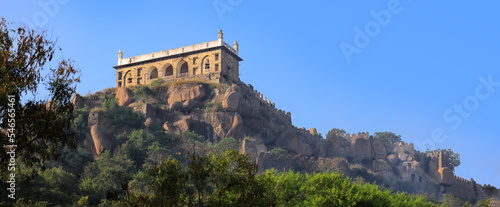 Historic Golconda fort built by Qutub Shahi Kings. located in Hyderabad city, India