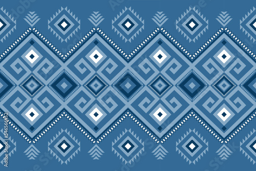 Beautiful blue and white pattern for cushions bedding scarf blankets carpet runner table pattern ethic oriental cozy traditional unique seamless