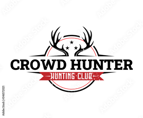 Adventure Hunting Club Logo Design Template