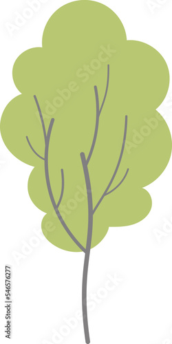 Tree icon. Small growing plant. Park symbol