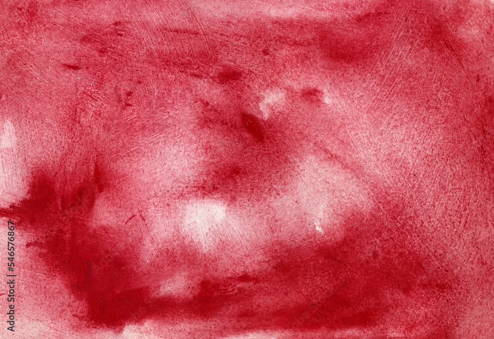 Fototapeta premium Abstract hand drawn watercolor. Colorful texture background. Picture for creative wallpaper or design art work. Pastel shade of red.