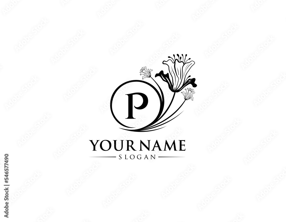 Abstract letter P with flower logo design, logo P vector, handwritten logo of signature, wedding, fashion shop, cosmetics shop, beauty shop, boutique, floral creative logo design. Abstract letter P with flower logo design, logo P vector, handwritten logo of signature, wedding, fashion shop, cosmetics shop, beauty shop, boutique, floral creative logo design.