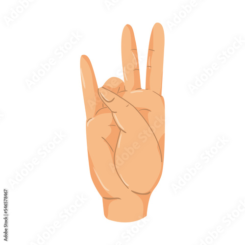 Hand gestures for the deaf and dumb. 