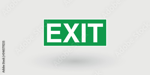 Exit Sign Vector illustration