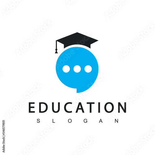 Education Talk Logo Design Template