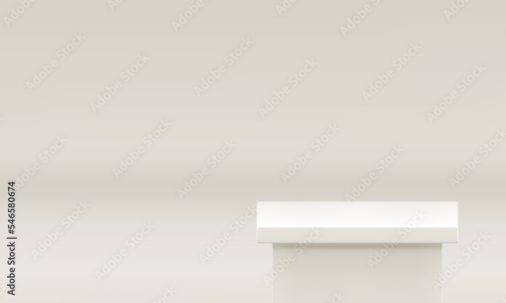 White 3d podium award arena advertising tribune empty promo space studio background realistic vector White 3d podium award arena advertising tribune empty promo space studio background realistic vector