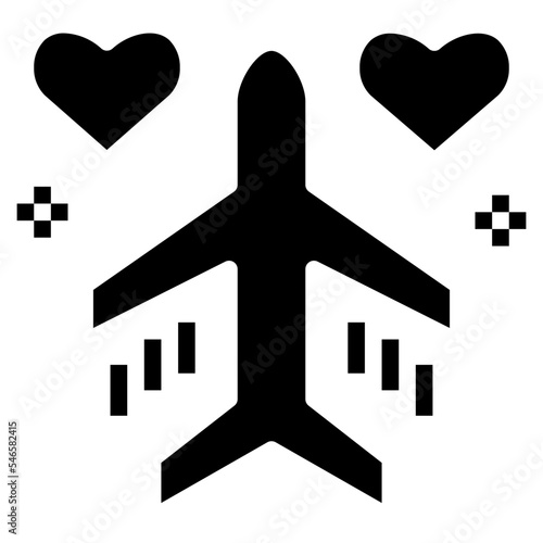 honeymoon glyph icon style