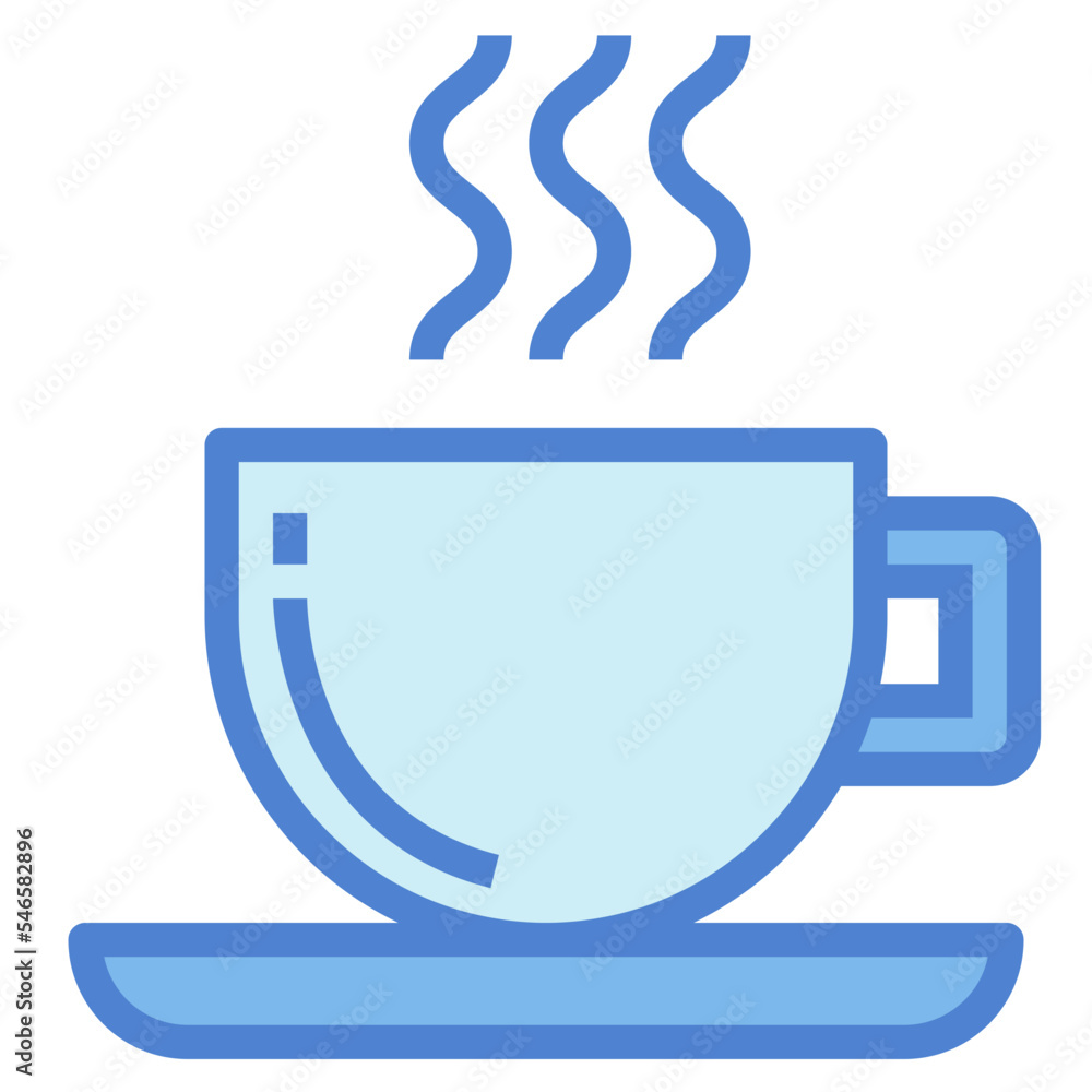 coffee two tone icon style