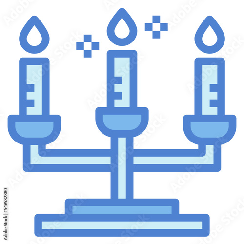 candelabra two tone icon style