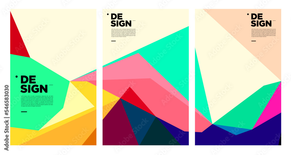 Colorful Abstract Banner Template with Dummy Text for Web Design, Landing page, social media story, and Print Material