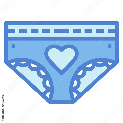 panties two tone icon style