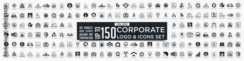 Set of Building, Real Estate, and Construction logo design inspiration.