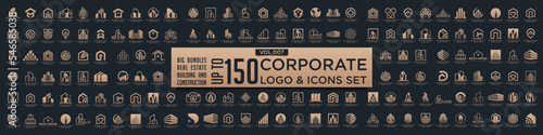 Set of Building, Real Estate, and Construction logo design inspiration.