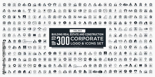 Set of Building, Real Estate, and Construction logo design inspiration.