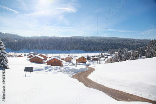 Lamoura sous la neige