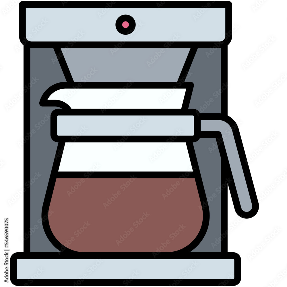 Drip coffee maker icon, Coffee shop related vector Drip coffee maker icon, Coffee shop related vector